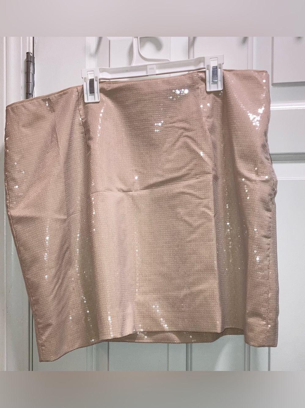 Women's Sequin Party Mini Skirt - a New Day™ Tan Size 17
New
